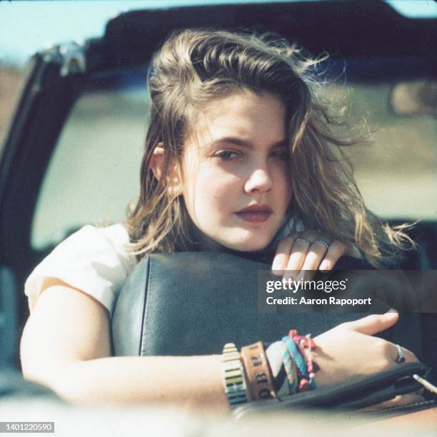 Actress Drew Barrymore poses for a portrait for "Irreconcilable Differences"in December 1984 in Los Angeles, California.