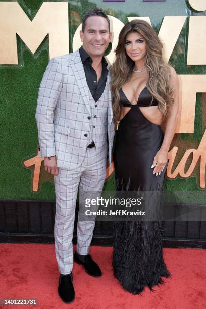 In this image released on June 5, Luis Ruelas and Teresa Giudice attend the 2022 MTV Movie & TV Awards: UNSCRIPTED at Barker Hangar in Santa Monica,...