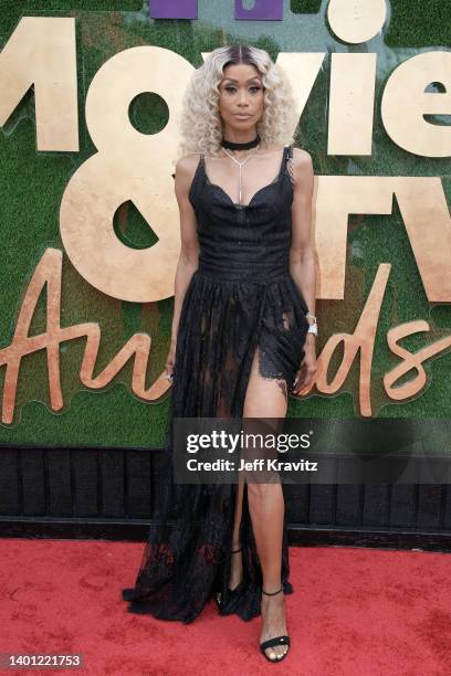 In this image released on June 5, Tami Roman attends the 2022 MTV Movie & TV Awards: UNSCRIPTED at Barker Hangar in Santa Monica, California and...