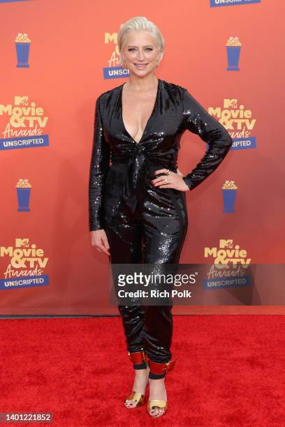 In this image released on June 5, Dorinda Medley attends the 2022 MTV Movie & TV Awards: UNSCRIPTED at Barker Hangar in Santa Monica, California and...