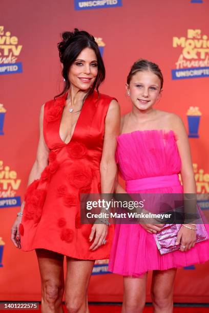 In this image released on June 5, Bethenny Frankel and Bryn Hoppy attend the 2022 MTV Movie & TV Awards: UNSCRIPTED at Barker Hangar in Santa Monica,...