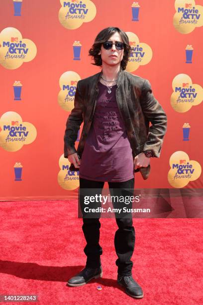 Aidan Gallagher attends the 2022 MTV Movie & TV Awards at Barker Hangar on June 05, 2022 in Santa Monica, California.