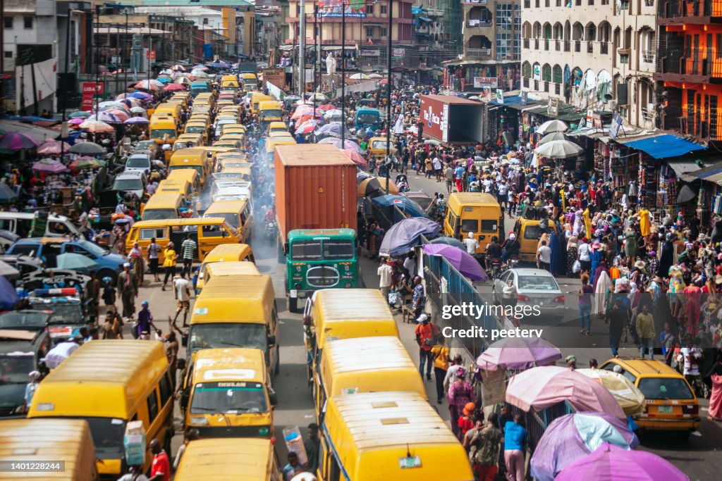 Afrikanische Megacity Verkehr - Lagos, Nigeria