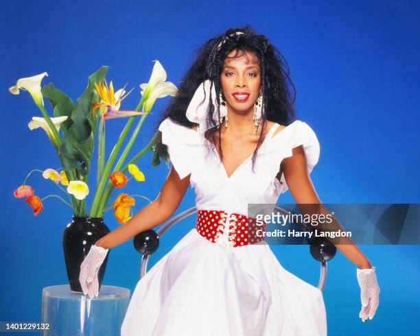 Singer Donna Summer poses for a portrait in 1982 in Los Angeles, California.