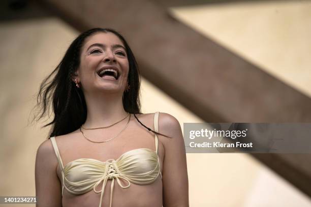 Lorde performs at Forbidden Fruit Festival at The Royal Hospital Kilmainham on June 05, 2022 in Dublin, Ireland.