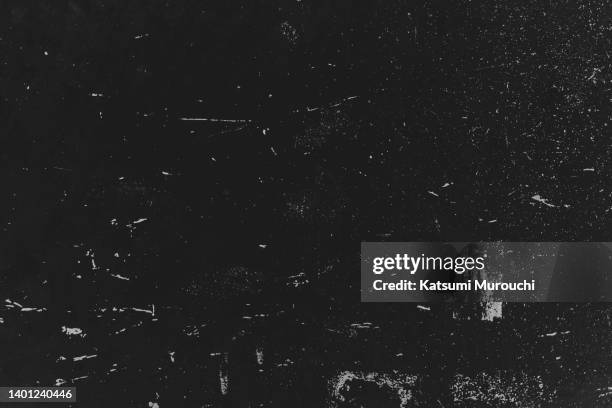 grunge black concrete wall texture background - dirty ストックフォトと画像