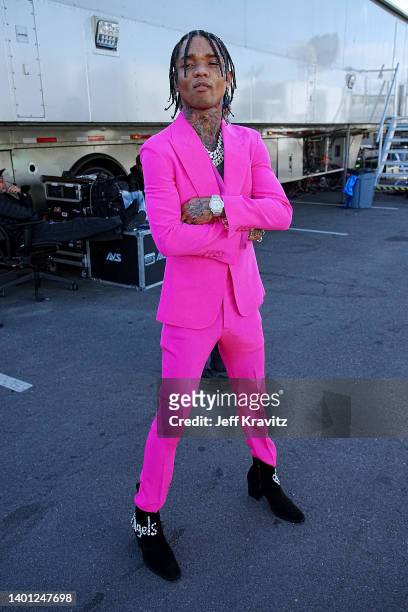 Swae Lee attends the 2022 MTV Movie & TV Awards at Barker Hangar on June 05, 2022 in Santa Monica, California.