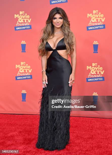 Teresa Giudice attends the 2022 MTV Movie & TV Awards: UNSCRIPTED at Barker Hangar on June 02, 2022 in Santa Monica, California.