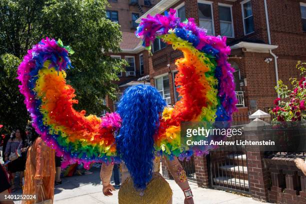 The annual Pride Parade in Queens kicks off a month of gay celebrations in the city, on June 5, 2022 in the Jackson Heights neighborhood of Queens,...