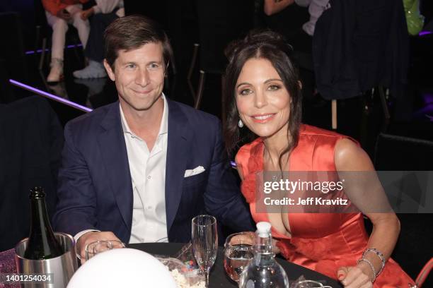 In this image released on June 5, Paul Bernon and Bethenny Frankel attend the 2022 MTV Movie & TV Awards: UNSCRIPTED at Barker Hangar in Santa...