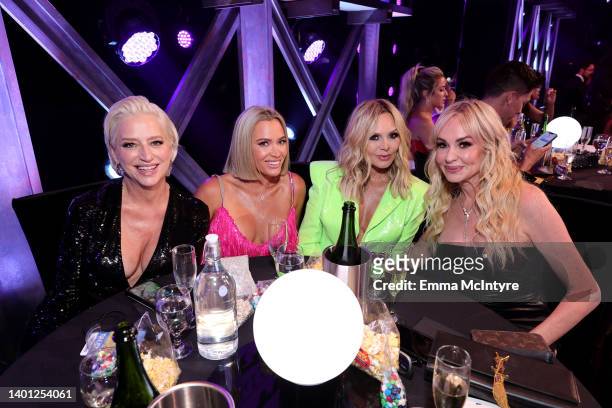 In this image released on June 5, Dorinda Medley, Teddi Mellencamp Arroyave, Tamra Judge, and Taylor Armstrong attend the 2022 MTV Movie & TV Awards:...