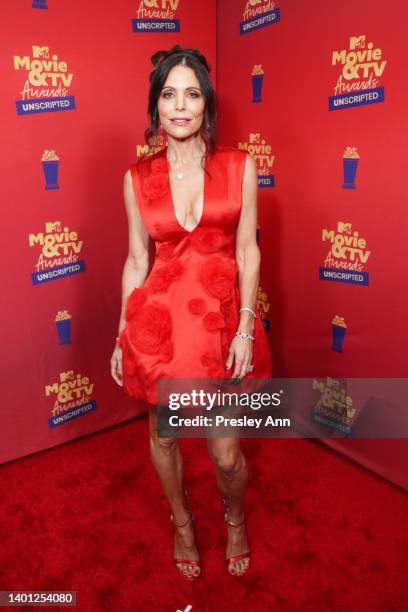 In this image released on June 5, Bethenny Frankel attends the 2022 MTV Movie & TV Awards: UNSCRIPTED at Barker Hangar in Santa Monica, California...