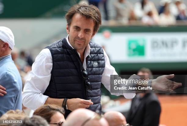 Yannick Bollore attends the men's final on day 15 of the French Open 2022 held at Stade Roland Garros on June 5, 2022 in Paris, France.