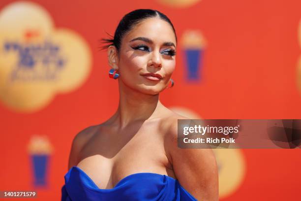 Host Vanessa Hudgens attends the 2022 MTV Movie & TV Awards at Barker Hangar on June 05, 2022 in Santa Monica, California.