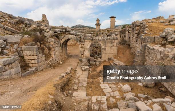 xanthos - archaeology excavation stock pictures, royalty-free photos & images