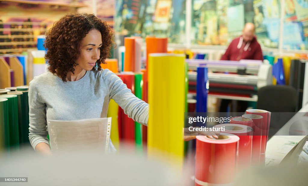 Vinyl signage business owner