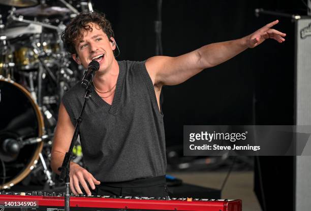 Charlie Puth performs at the Wild 94.9 WAZZMATAZZ concert at Shoreline Amphitheatre on June 05, 2022 in Mountain View, California.