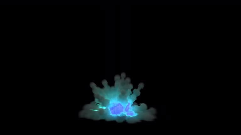 Alien Explosion Bluish Spiky Alien Explosion 동영상 (1401351853) - 게티이미지뱅크