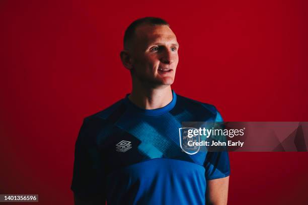 Huddersfield Town unveil new signing William Boyle at PPG Canalside on June 06, 2022 in Huddersfield, England.