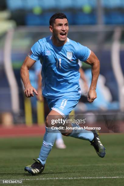 Dante Rossi of San Marino during the UEFA Nations League League D Group 2 match between San Marino and Malta at San Marino Stadium on June 05, 2022...