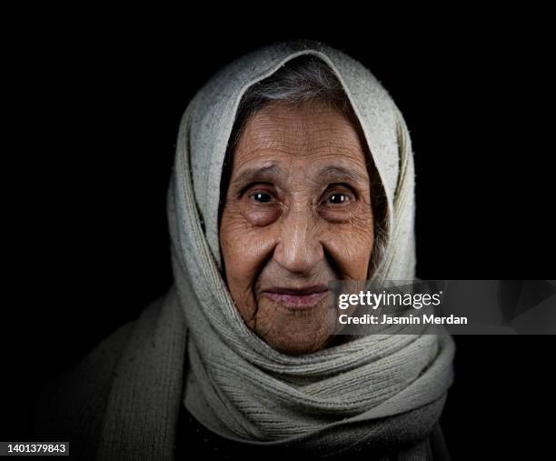 aged 90 years old lady portrait - turkish ethnicity stock pictures, royalty-free photos & images