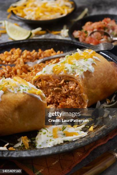Chicken Chimichanga High-Res Stock Photo