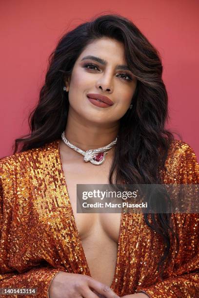 Priyanka Chopra Jonas attends the BVLGARI EDEN THE GARDEN OF WONDERS on June 06, 2022 in Paris, France.