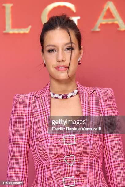 Adèle Exarchopoulos attends the BVLGARI EDEN THE GARDEN OF WONDERS on June 06, 2022 in Paris, France.