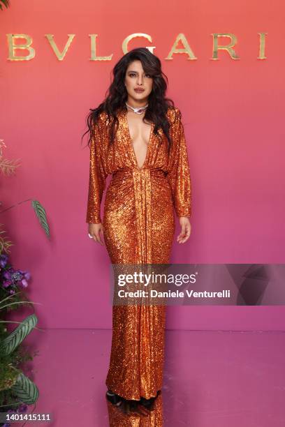 Priyanka Chopra Jonas attends the BVLGARI EDEN THE GARDEN OF WONDERS on June 06, 2022 in Paris, France.