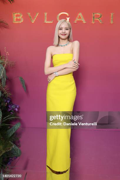 Lisa aka Lalisa Manoban attends BVLGARI EDEN THE GARDEN OF WONDERS on June 06, 2022 in Paris, France.