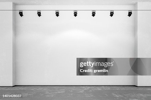 Pared vacía de la galería de arte Pared vacía de la galería de arte