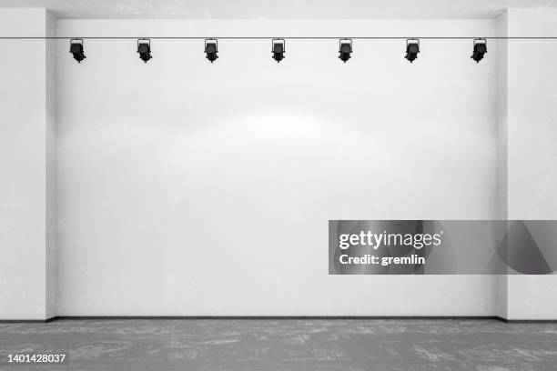 empty art gallery wall - sparse bildbanksfoton och bilder