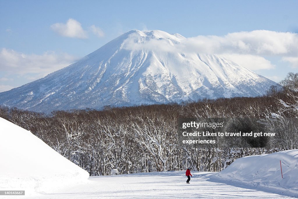 Snow covered mountain