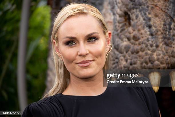 Lindsey Vonn arrives at the Los Angeles premiere of Universal Pictures' 'Jurassic World Dominion' on June 06, 2022 in Los Angeles, California.