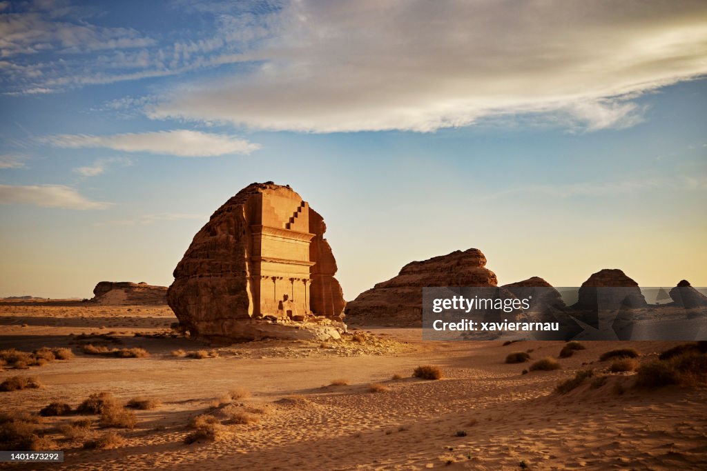 Tomb of Lihyan, son of Kuza, at Hegra in Saudi Arabia