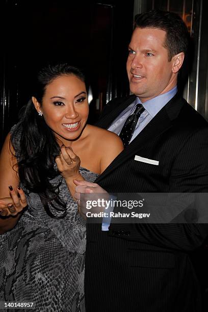 Veronica De La Cruz and Thomas Roberts attend the Eric De La Cruz Hope for Hearts Foundation benefit at The Vinatta Project on February 28, 2012 in...