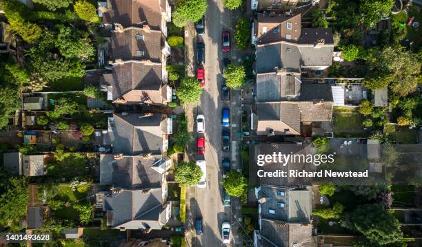 home life - aerial view house stock pictures, royalty-free photos & images