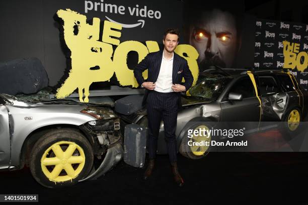 Jack Quaid attends the Sydney preview screening of The Boys Season 3 at Hoyts Entertainment Quarter on June 07, 2022 in Sydney, Australia.