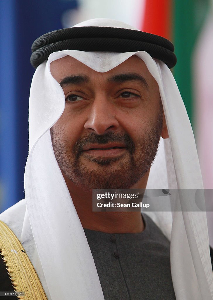 Abu Dhabi Crown Prince Meets Angela Merkel