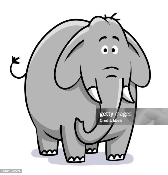 bildbanksillustrationer, clip art samt tecknat material och ikoner med cute elephant - elefant