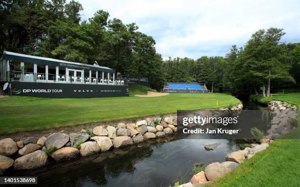 General view of the 16th hole prior to the Volvo Car Scandinavian Mixed Hosted by Henrik & Annika at Halmstad Golf Club on June 07, 2022 in Halmstad,...