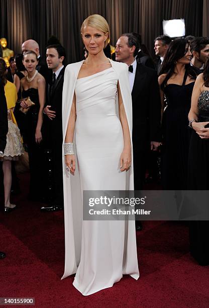 Actress Gwyneth Paltrow arrives at the 84th Annual Academy Awards at the Hollywood & Highland Center February 26, 2012 in Hollywood, California.