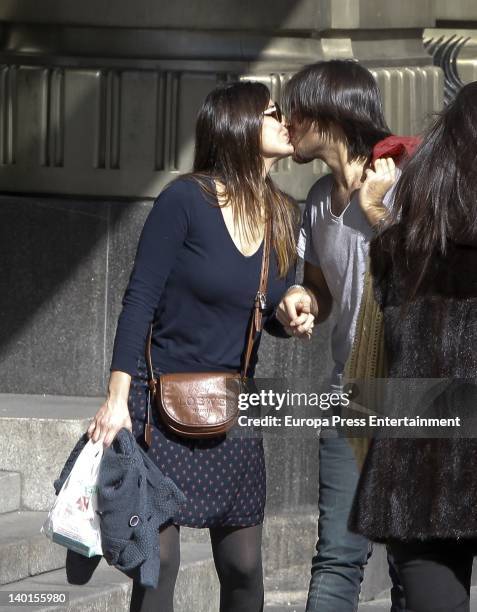 Marisa Jara and Manuel Vittorio are seen on February 27, 2012 in Madrid, Spain.