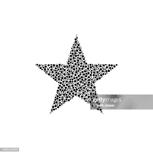 illustrazioni stock, clip art, cartoni animati e icone di tendenza di pentagramma a forma di stella fatta di bolle - pentacolo
