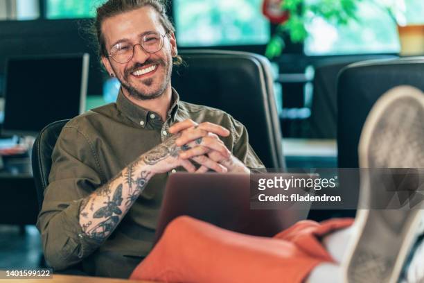 businessman - tattoo man stock pictures, royalty-free photos & images