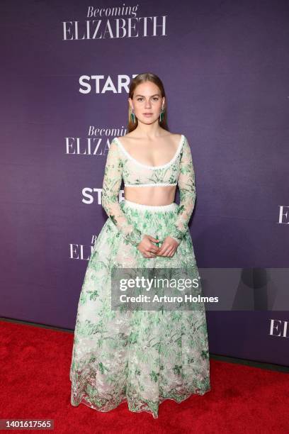 Alicia von Rittberg attends the "Becoming Elizabeth" New York Premiere at The Plaza Hotel on June 07, 2022 in New York City.