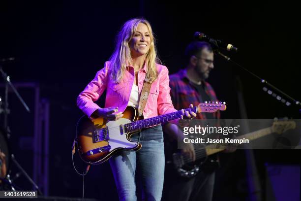 Sheryl Crow performs onstage for the 2022 Darius and Friends Concert benefitting St. Jude Children's Research Hospital at Ryman Auditorium on June...