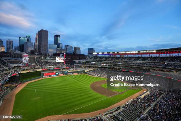 General view during a game between the Minnesota Twins and Kansas City Royals on May 27, 2022 at Target Field in Minneapolis, Minnesota.