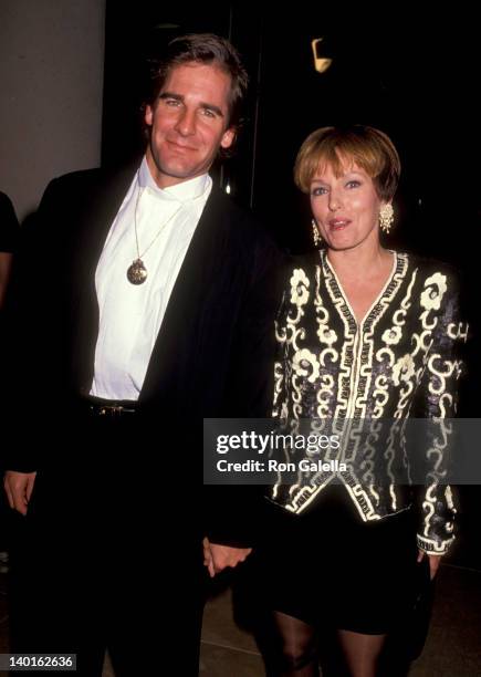 Scott Bakula and Krista Neumann at the 48th Annual Golden Globe Awards, Beverly Hilton Hotel, Beverly Hills.