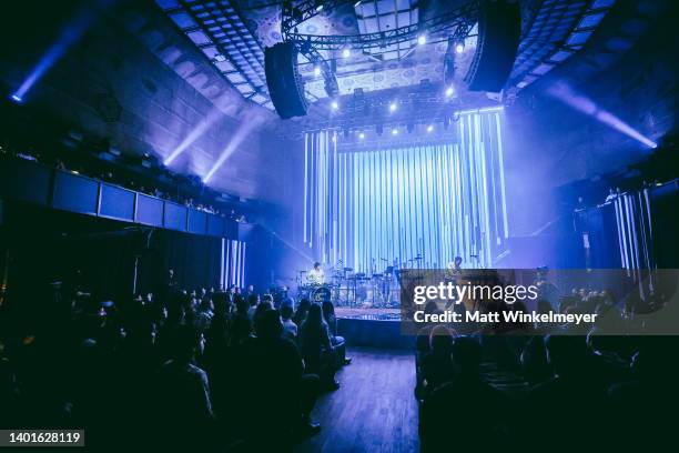 June 07 : In this image, released on June 07 Josh Dun and Tyler Joseph of Twenty One Pilots perform at MTV Unplugged: Twenty One Pilots at Exchange...